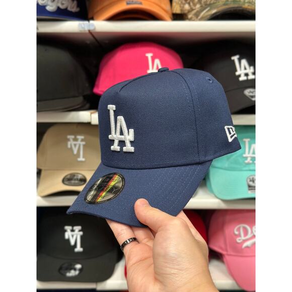 LA Dodgers A-Frame Snapback | New Era 9FORTY | Navy - Picture 3 of 4